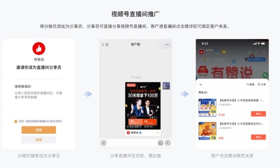 有赞分销员功能正式接入视频号